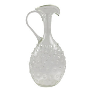 Empoli Italy Sculptural Art-Glass Pitcher, Decanter