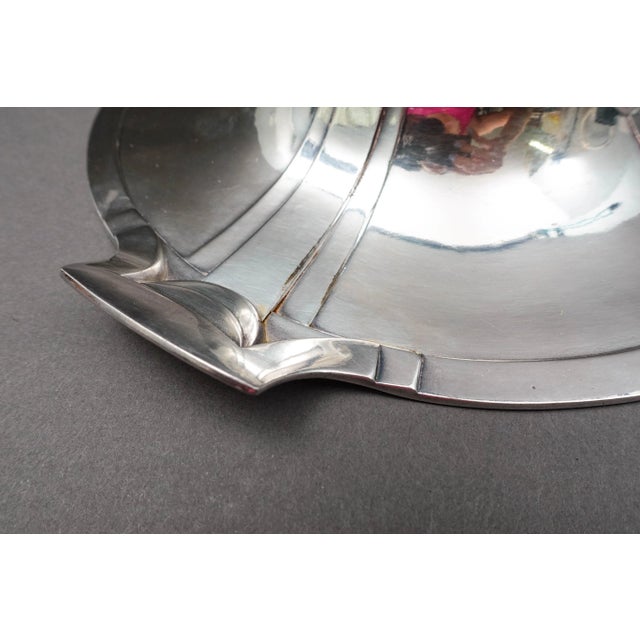 Early 20th Century Christofle France Art Nouveau Gallia Silver Plate Flower Frog Dish Tray For Sale - Image 11 of 12