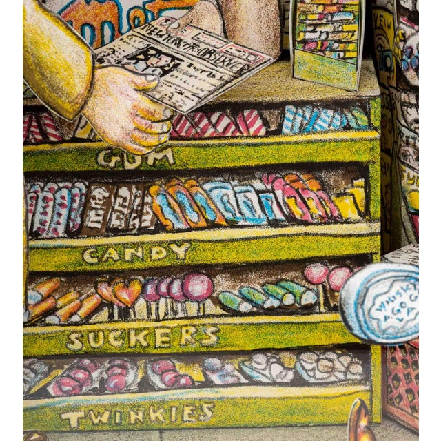 Printmaking Materials Red Grooms "Extra! Extra! Read All About It!", 2003 For Sale - Image 7 of 18
