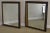 High Quality Pair of Distressed Painted Pair Solid Wood Frame Beveled Wall Mirrors