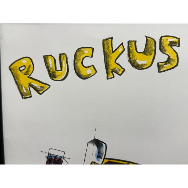 Red Grooms Red Grooms “Ruckus Taxi” Print, Framed For Sale - Image 4 of 12