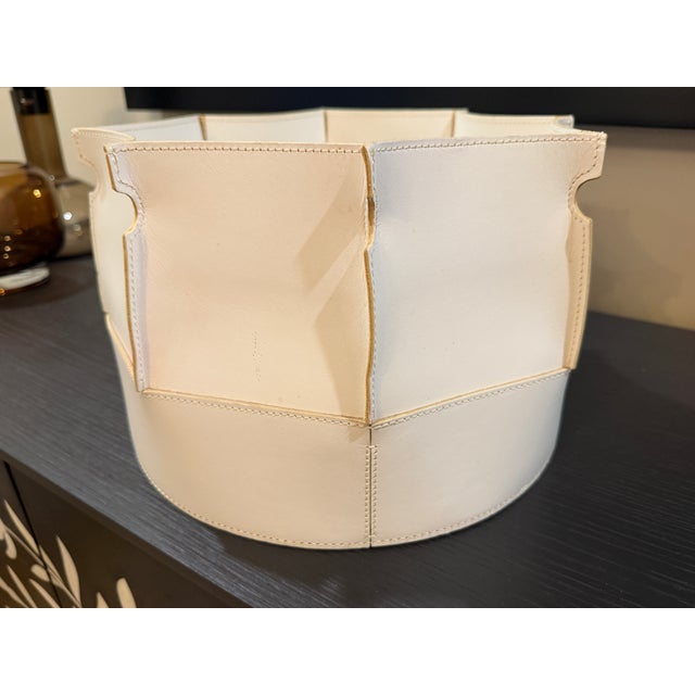 Animal Skin Rabitti 1969 Muscari Small Low Storage Basket For Sale - Image 7 of 10