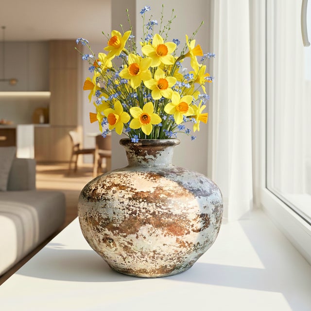 Dimensions: 12" W x 12" D x 12" H This piece is handcrafted by artisans using basic hand tools. Due to the nature of this...