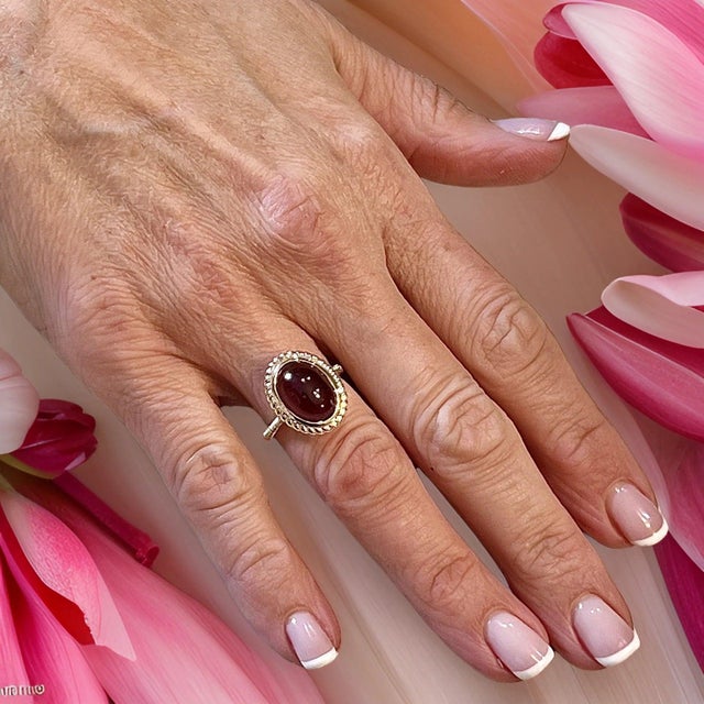 Red Natural Solitaire Spessartite Garnet Ring 6.5 14k Y Gold 8.08 Cts Certified For Sale - Image 8 of 14