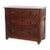 Antique Walnut 3-Drawer Marble Top Commode With Carved Pulls Circa 1890 For Sale