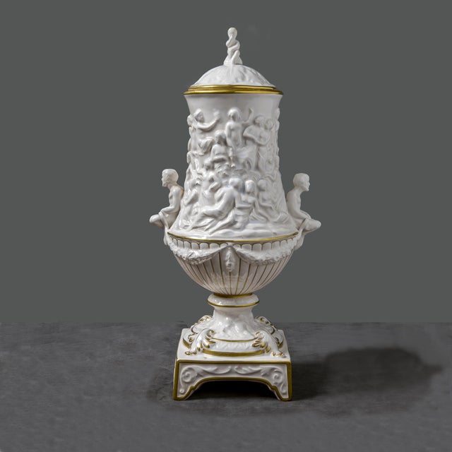 Italian Ceramic Vase from Capodimonte For Sale - Image 9 of 9
