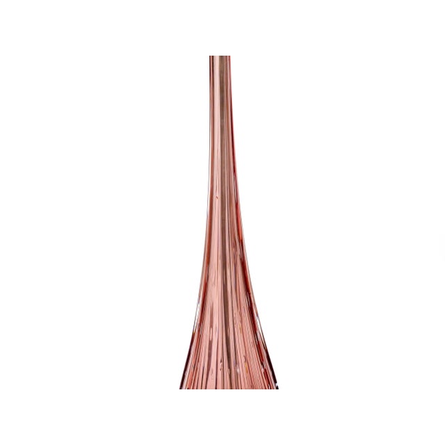 Mid-Century Modern Italian Venetian Glass Ice Purple / Gold Fleck Table Lamps For Sale In New York - Image 6 of 11