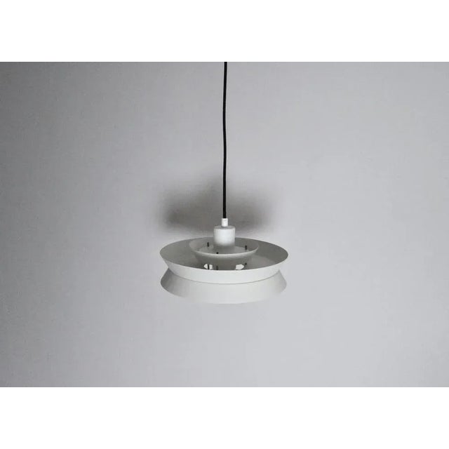 White Trava Pendant Lamp by Carl Thore for Granhaga, Sweden, 1960s For Sale - Image 4 of 10