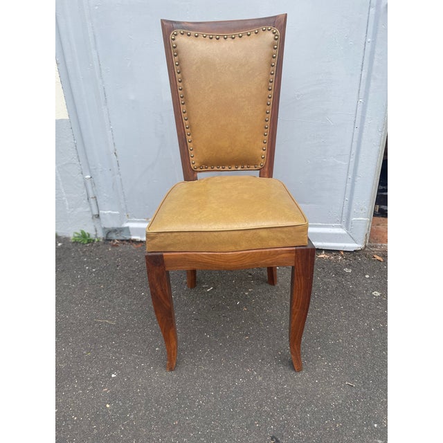 Vintage French Art Deco Dining Chairs, 1930s, Set of 10 For Sale - Image 3 of 14