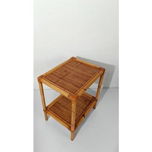 1970s Italian Nightstands in Bamboo, Rattan and Wicker, 1970s, Set of 2 For Sale - Image 5 of 18