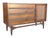 This professionally restored mid-century modern walnut cabinet beautifully showcases the clean sophistication and...