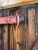 Rustic European Early 20th Century Rustic Barn Yard Red Painted Wood Bar With Iron Hardware For Sale - Image 3 of 8