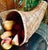 Large, vintage rush grass cornucopia, horn of plenty that would be perfect on a Holiday table! Fill with real or faux...