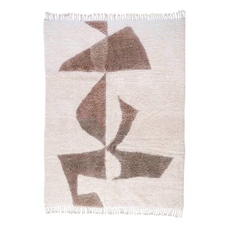 Hand-Knotted Wool Premium Rug by Azele Studio For Sale