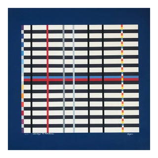 Yaacov Agam, Tribute to Mondrian, 1975, Lithograph on Paper For Sale