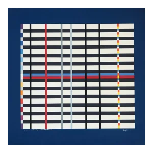 Yaacov Agam, Tribute to Mondrian, 1975, Lithograph on Paper