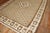 Rustic Vintage Zabihi Collection Geometric Brown White Turkish Kilim - 6'8" x 8'11" For Sale - Image 3 of 11