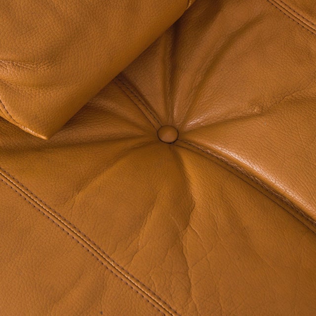 Marsala' Cognac Leather Lounge Chair by Michel Ducaroy for Ligne Roset, 1970s For Sale - Image 11 of 11