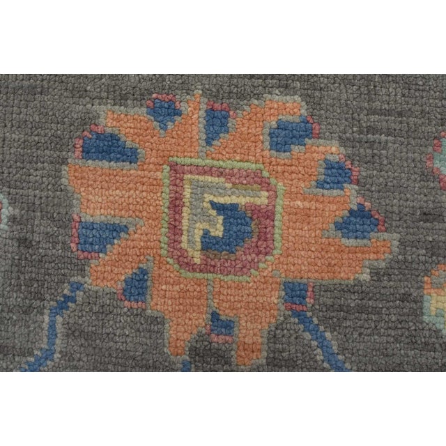 Textile Oushak Rug 8’1” X 10’1” Gray Wool Hand-Knotted Oriental Carpet For Sale - Image 7 of 12