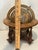Vintage Made in Italy Old World Wooden Desk Globe W/ Stand Astrology Design 11”t For Sale - Image 4 of 12