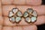 Metal Late 20th Century Pair of Chopard Happy Hearts Flowers Diamond Mother of Pearl 18k Rose Gold Earrings For Sale - Image 7 of 15