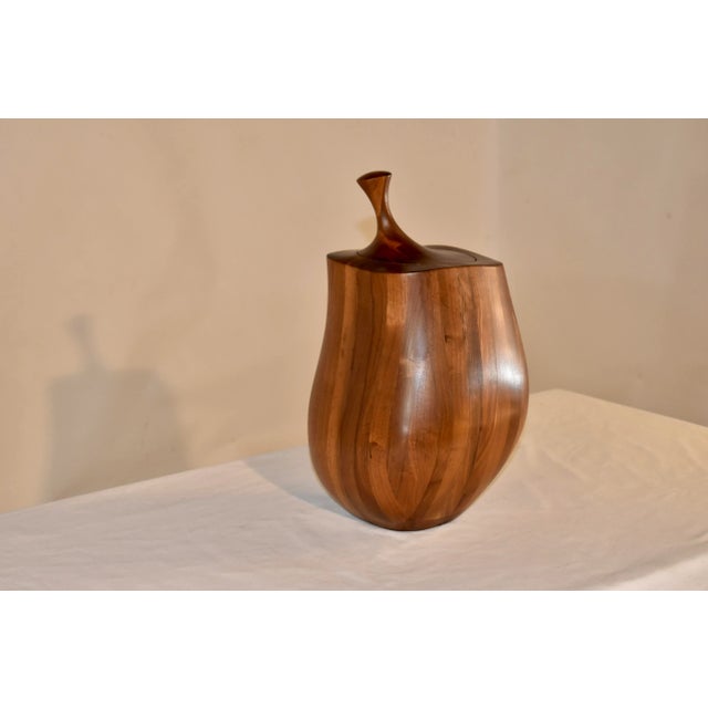 Mid-Century Modern Mid-Century Turned Treen Jar, Circa 1960 For Sale - Image 3 of 9