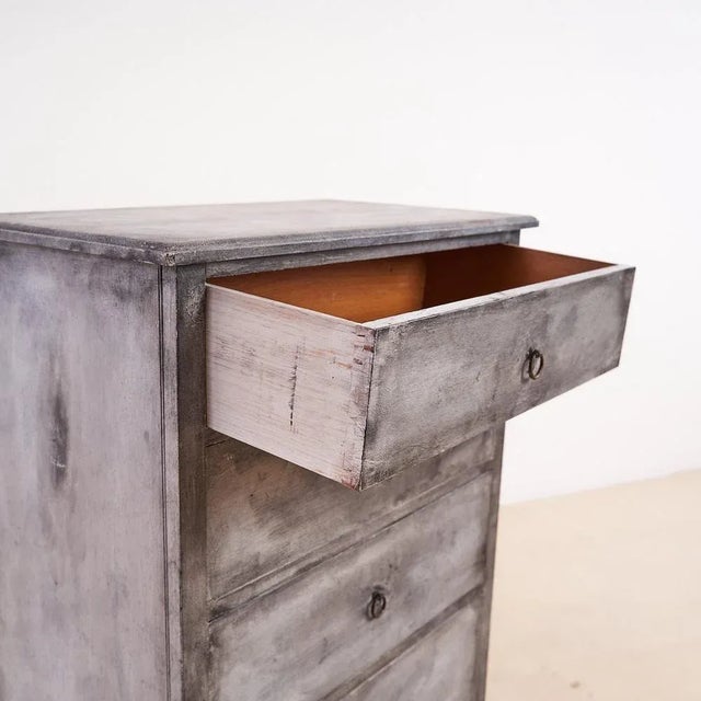 Distressed Chest of 4 Drawers For Sale - Image 5 of 10