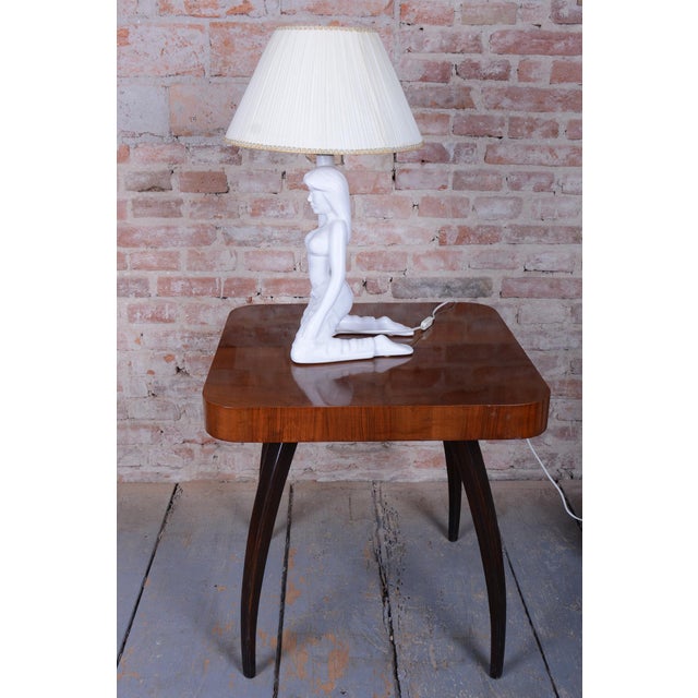 White Mid-Century Figural Table Lamp in Ceramic, 1970s For Sale - Image 8 of 15