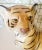 1980s Vintage Plaster Tan Striped Tiger Cub Decorative Statue For Sale - Image 5 of 7