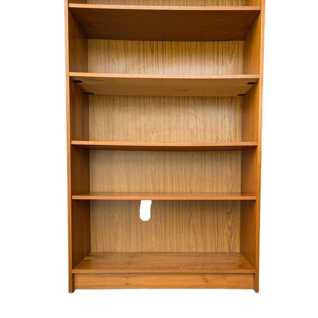 Vintage Danish Modern Teak Bookcase With Adjustable Shelves For Sale - Image 15 of 15