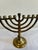 Vintage Brass Hanukkah Menorah With Nine Candle Holders For Sale - Image 11 of 15