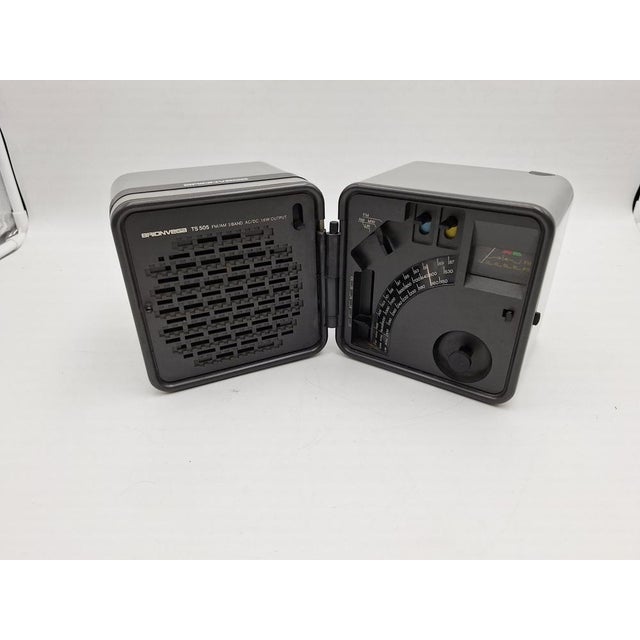Metal Silver Cube Model TS505 Radio by Marco Zanuso and Richard Sapper for Brionvega, 1990s For Sale - Image 7 of 10