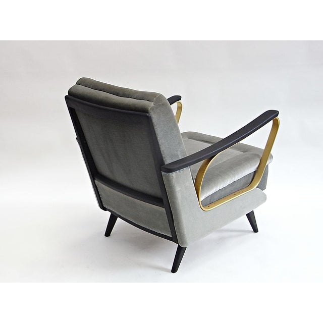Carlo Armchair in Velvet with Spring Core Cushions For Sale - Image 11 of 18