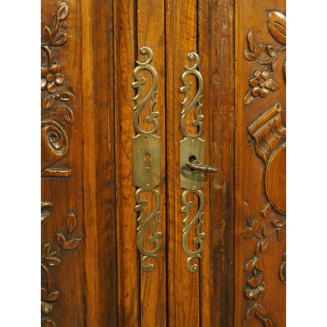 18th Century French Corner Cabinet With Musical Trophy Decor, Provence, France For Sale - Image 17 of 18