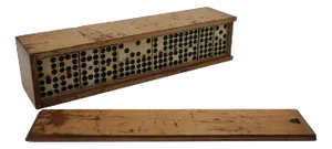Late 19th Century Box of Traditional Game Niner Dominos, Set of 12