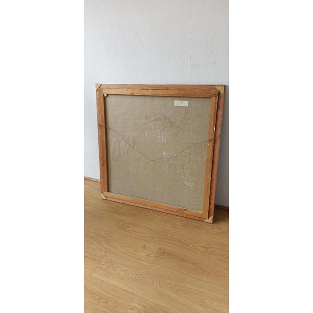 Barbara Urszula Piwarska, Composition, Oil on Canvas, 1970s For Sale - Image 9 of 17