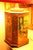 Black Mid Century Chinoiserie Tin Tea Canister Table Lamp - Lovely Artwork! For Sale - Image 8 of 10
