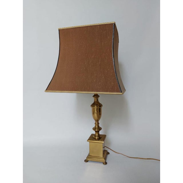Neoclassic Brass Lamp, 1940s For Sale - Image 10 of 18