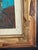Midcentury Italian Modernist Landscape Oil Painting For Sale - Image 9 of 11