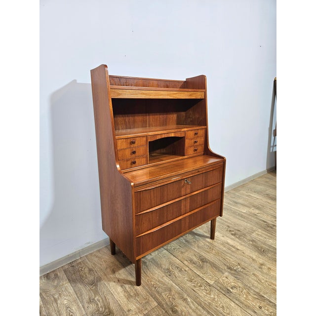 Vintage Danish Secretaire in Teak, 1960s For Sale - Image 6 of 18