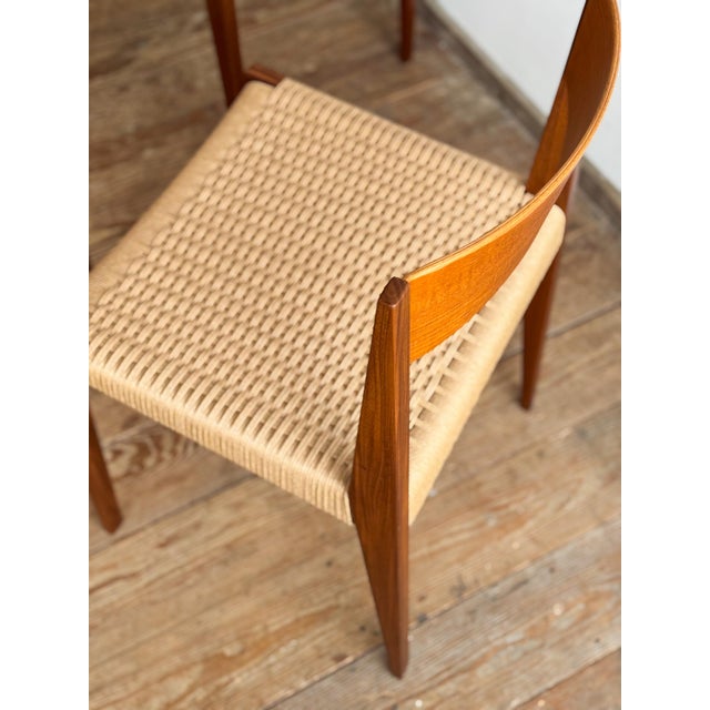 Wood Pia Dining Room Chairs in Walnut with Wickerwork by Poul Cadovius, Set of 6 For Sale - Image 7 of 16