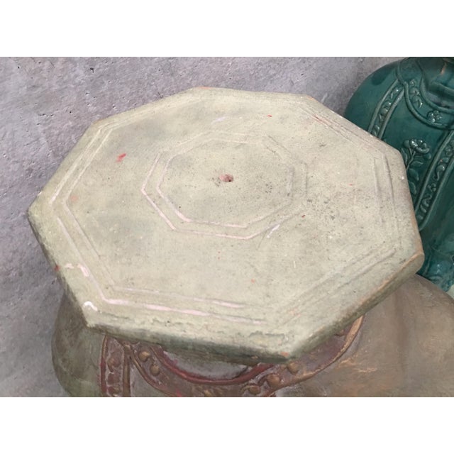 1940s Vintage Brown Terra Cotta Elephant Garden Planters - Set of 3 For Sale - Image 9 of 11