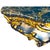Rococo Antique Hand-Carved Gilt Wood Console - Wall Mount - Faux Marble Top For Sale - Image 3 of 12
