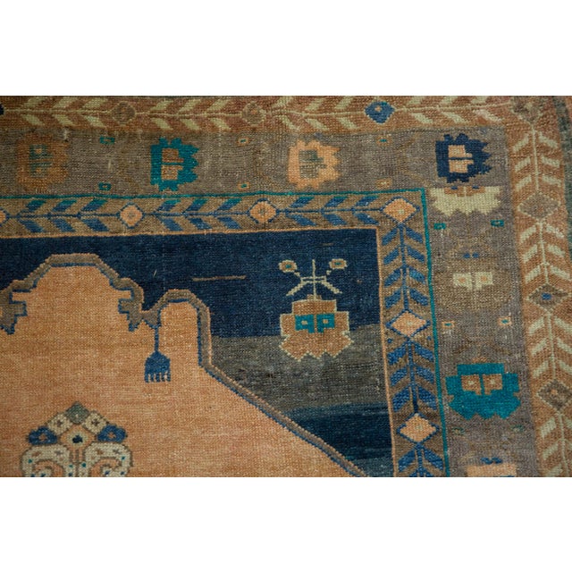 Orange Vintage Distressed Oushak Rug - 3'11" x 5'11" For Sale - Image 8 of 11