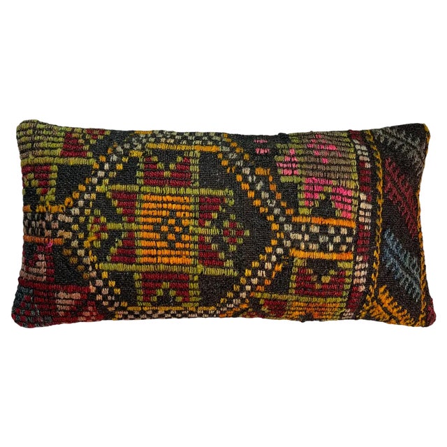 Vintage Turkish Kilim Cushion Cover, 1970s For Sale