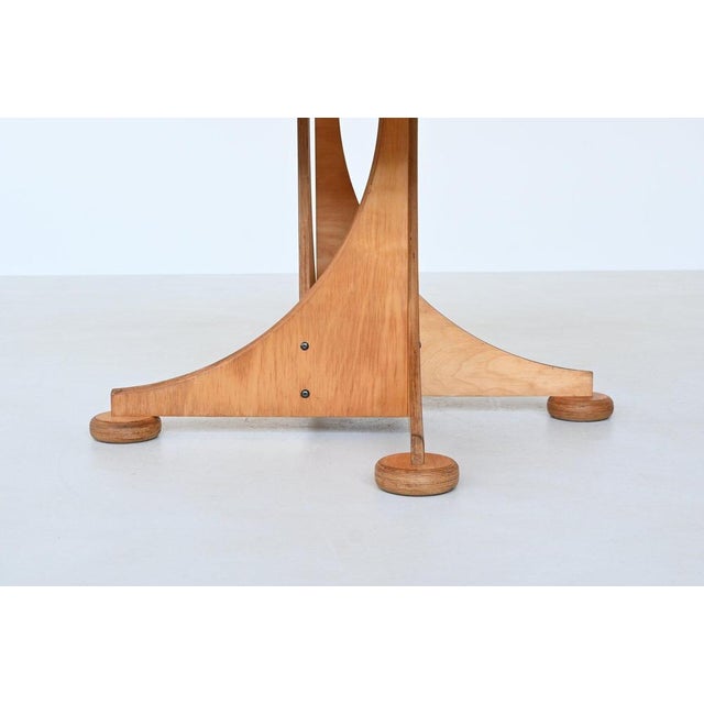 Wood Sculptural Dining Table in Birch by Sjoerd Soeters for Lundia, Netherlands, 1980 For Sale - Image 7 of 17
