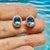 Natural Topaz Diamond Stud Earrings 14k W Gold 6.98 TCW Certified For Sale - Image 12 of 17