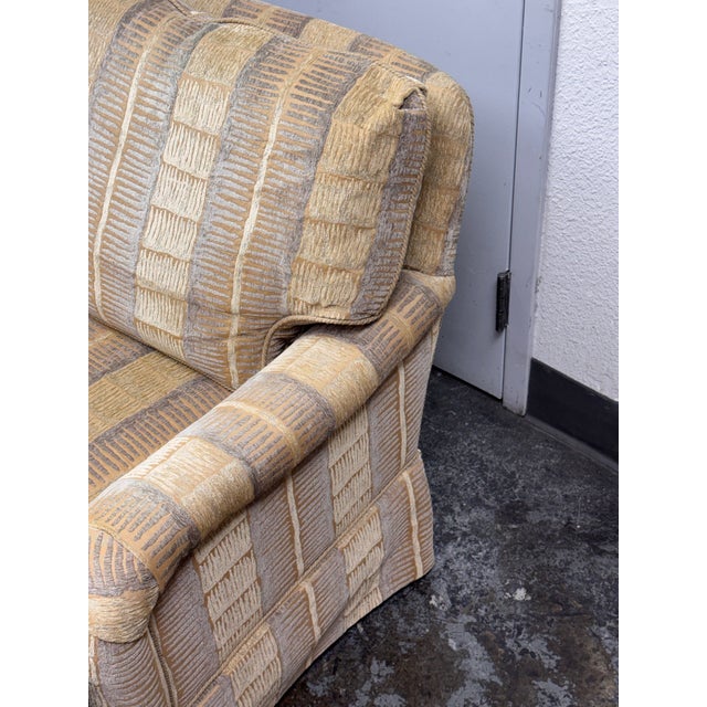 Textile Vanguard Furniture Arm Chair + Ottoman Set For Sale - Image 7 of 12