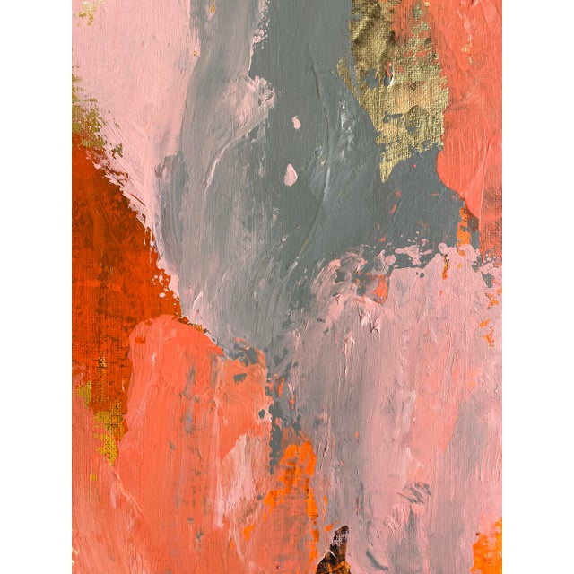 Abstract "Pumpkin Spice" 2024 Framed Painting by Jessalin Beutler For Sale - Image 3 of 3