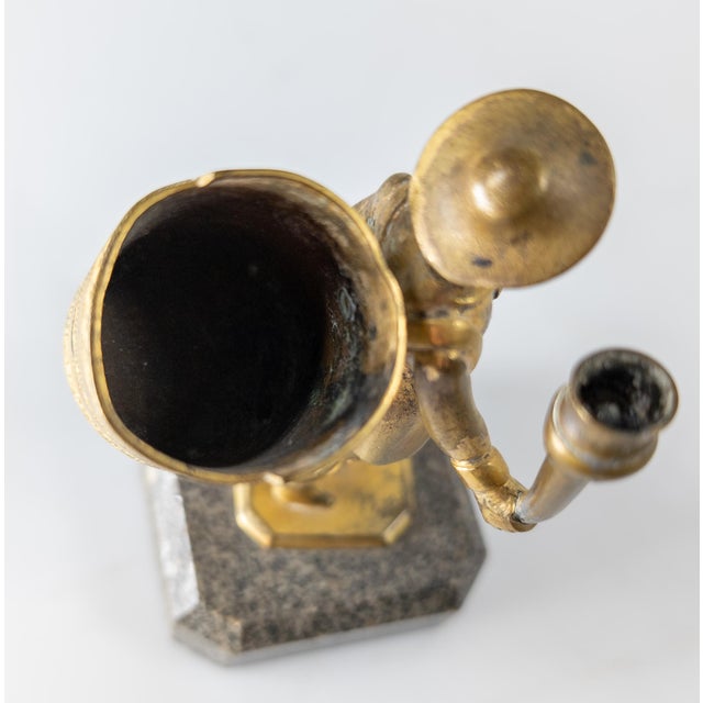 Metal 19th Century Continental European Gilt Bronze Table Lighter in the Form of a Street Vendor For Sale - Image 7 of 13